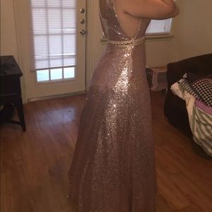 Rose Gold Prom Dress